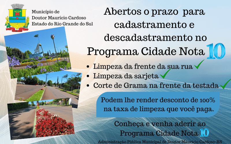 <p><span style="font-size: large;">Programa Cidade Nota 10&nbsp;</span></p>