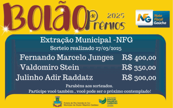 <p>Sorteio Nota Fiscal - Extra&ccedil;&atilde;o Municipal</p>