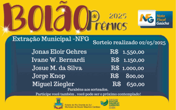 <p>Sorteio Nota Fiscal Ga&uacute;cha</p>