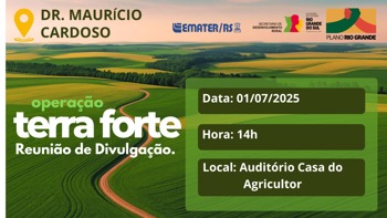 <p><strong>Reuni&atilde;o para apresenta&ccedil;&atilde;o do programa &ldquo;Opera&ccedil;&atilde;o Terra Forte&rdquo;</strong></p>