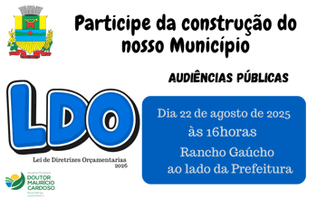 <p>Audi&ecirc;ncia P&uacute;blica da LDO 2026</p>