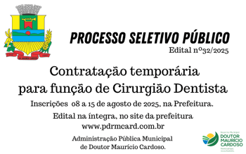 <p><strong data-start="116" data-end="162">PROCESSO SELETIVO &ndash; CONTRATA&Ccedil;&Atilde;O TEMPOR&Aacute;RIA</strong></p>