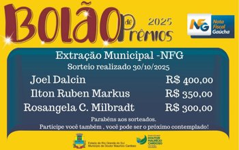 <p>Sorteio de Outubro- NF</p>