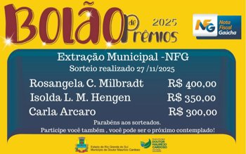 <p>Sorteio do m&ecirc;s de Novembro</p>