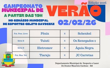 <p>Campeonato Municipal de Ver&atilde;o - 2026</p>