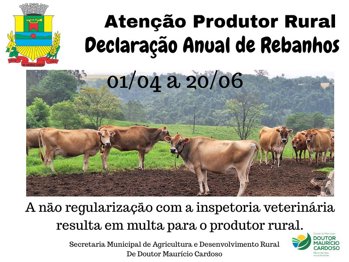 <p>Declara&ccedil;&atilde;o anual do rebanho</p>
