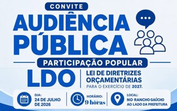 Audi&ecirc;ncia P&uacute;blica de Participa&ccedil;&atilde;o Popular