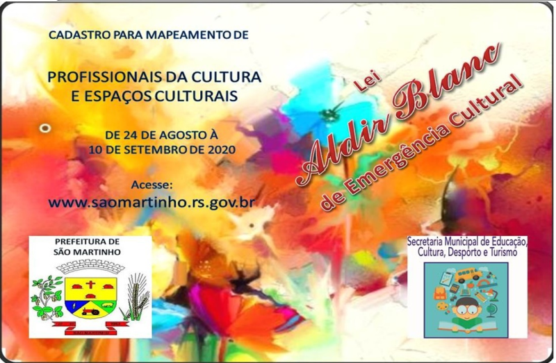 CADASTRO PARA MAPEAMENTO DE PROFISSIONAIS DA CULTURA E ESPAÇOS CULTURAIS