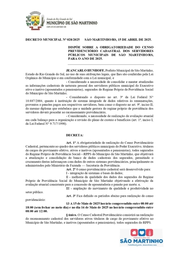 <p>DECRETO MUNICIPAL N&ordm; 028/2025</p>