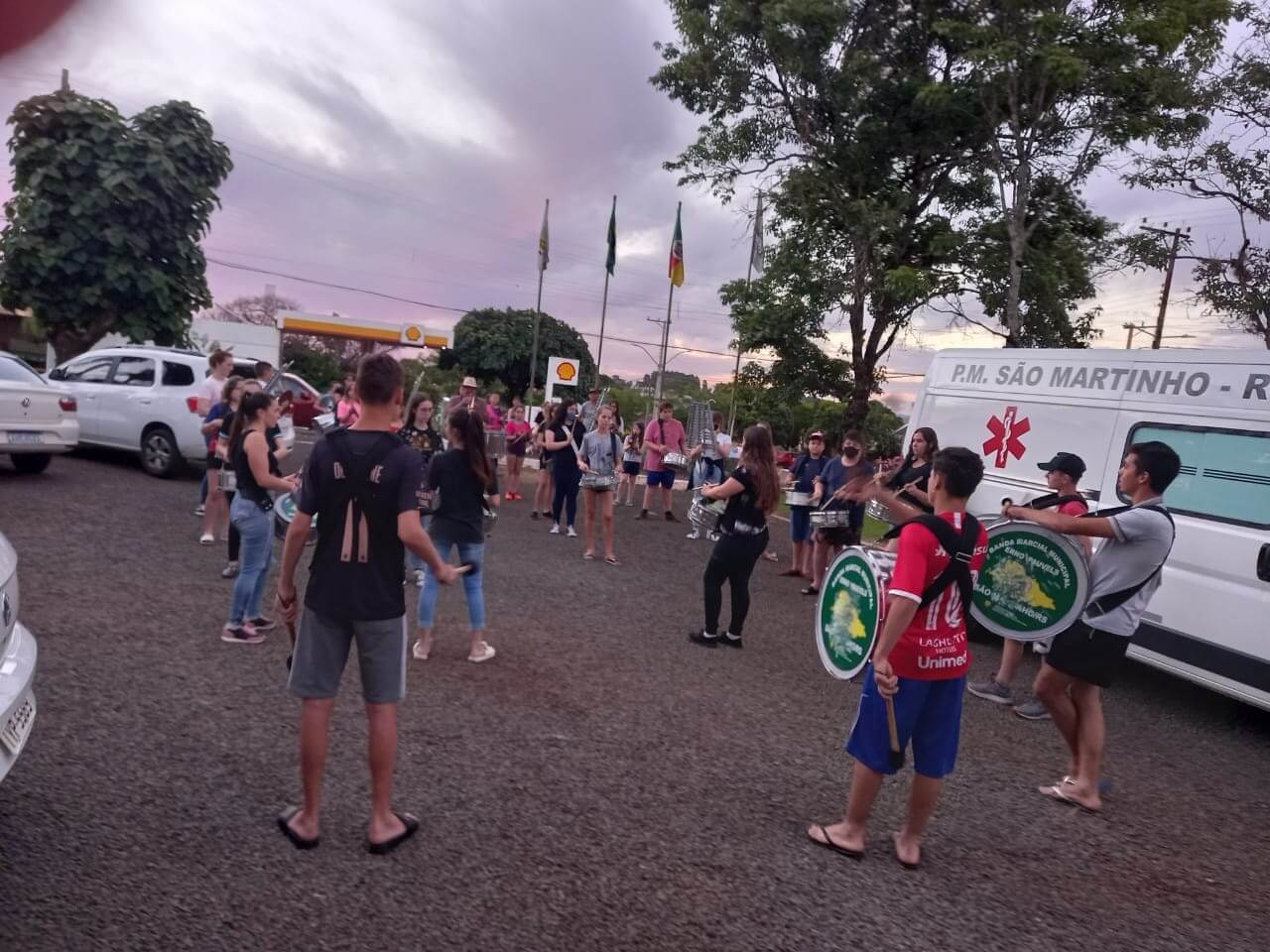 Banda Municipal se prepara para apresentação no Natal 2021.