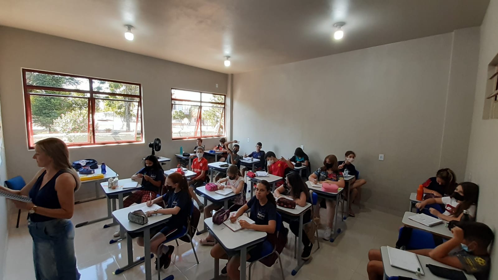 Salas de aulas concluídas.