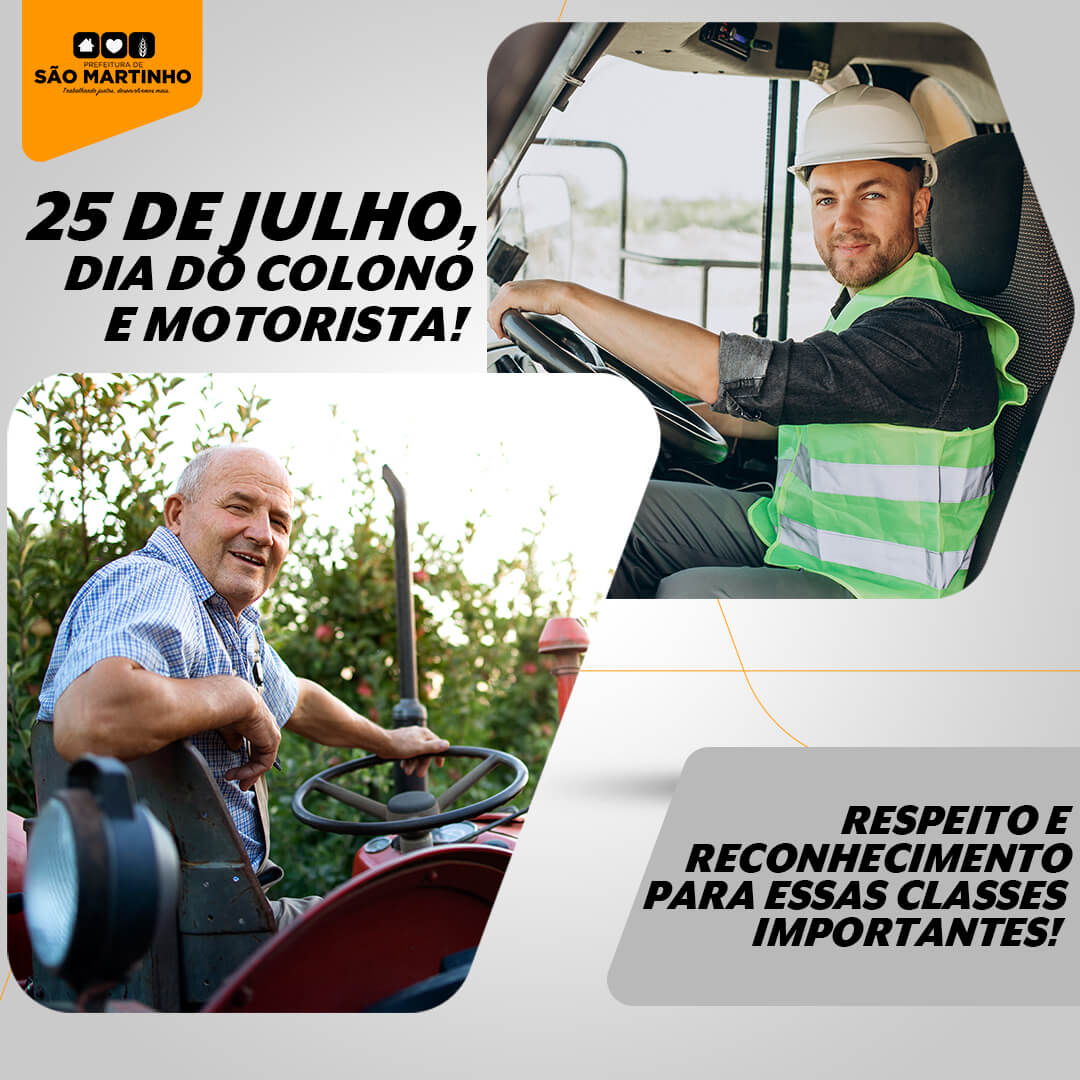 DIA DO COLONO E MOTORISTA