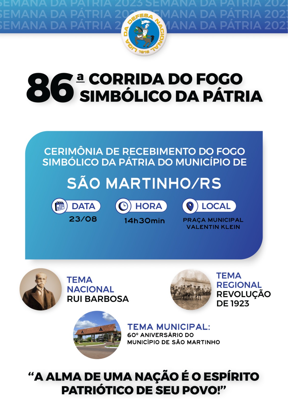 86ª corrida do fogo simbólico 