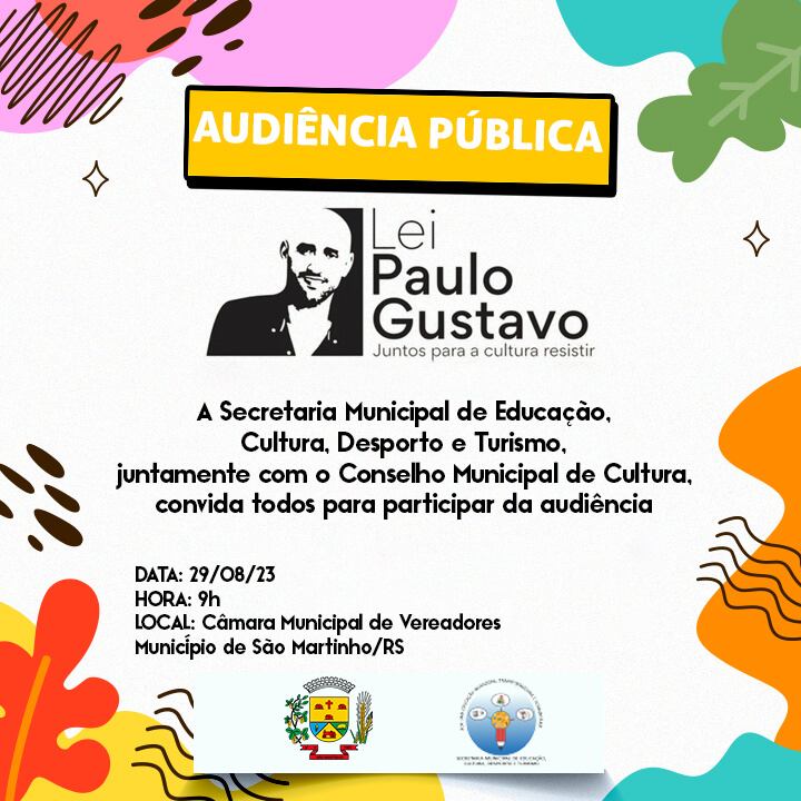 Audiência Pública- Lei Paulo Gustavo