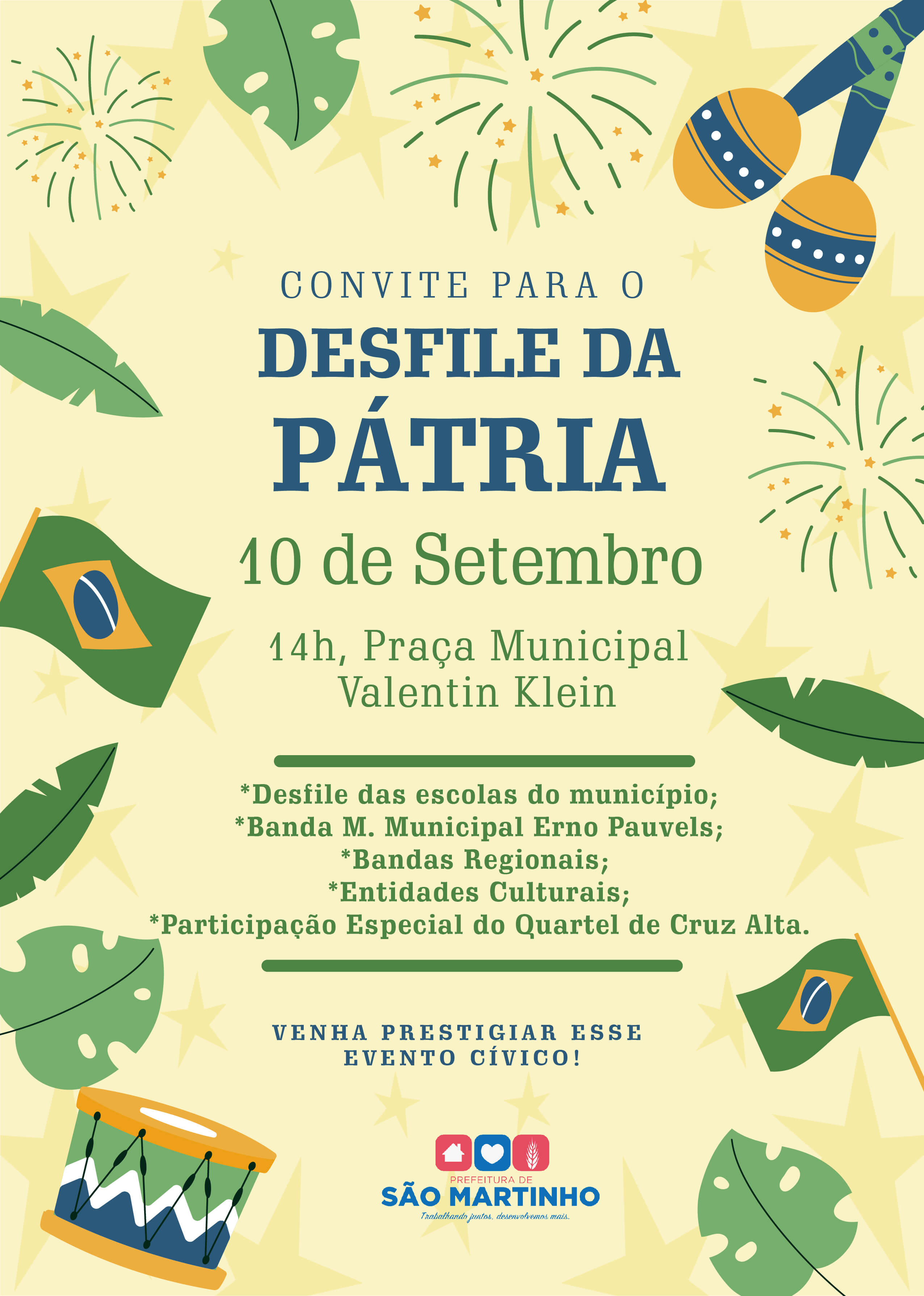 CONVITE DESFILE 7 DE SETEMBRRO