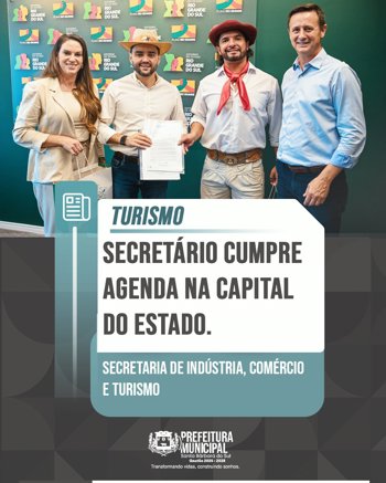 <p><span style="font-size: 14pt;">Secret&aacute;rio cumpre agenda voltada ao turismo na capital ga&uacute;cha</span></p>