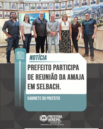 <p><span style="font-size: 14pt;"><strong>Prefeito participa de reuni&atilde;o da AMAJA em Selbach</strong></span></p>