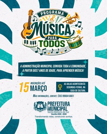 <p><span style="font-size: 14pt;">Programa M&uacute;sica para Todos</span></p>