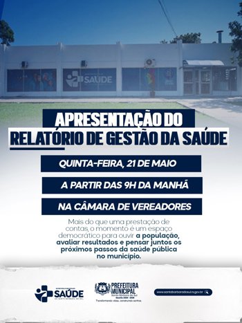 Sa&uacute;de apresenta relat&oacute;rio de gest&atilde;o em audi&ecirc;ncia p&uacute;blica
