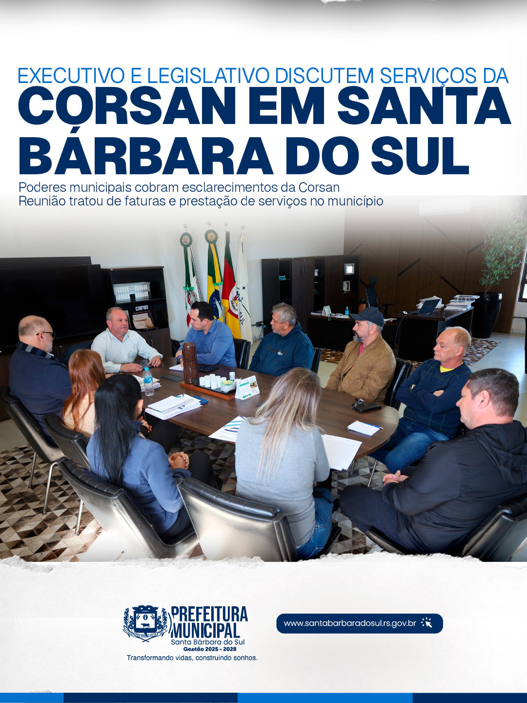 Poderes municipais cobram esclarecimentos da Corsan