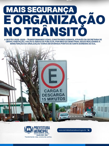 Mais seguran&ccedil;a e organiza&ccedil;&atilde;o no tr&acirc;nsito
