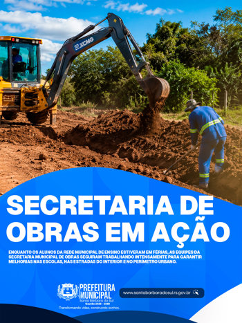 SECRETARIA DE OBRAS EM A&Ccedil;&Atilde;O