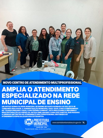<span style="font-size: 14pt;"><strong>NOVO CENTRO DE ATENDIMENTO MULTIPROFISSIONAL AMPLIA O ATENDIMENTO ESPECIALIZADO NA REDE MUNICIPAL DE ENSINO</strong></span>
