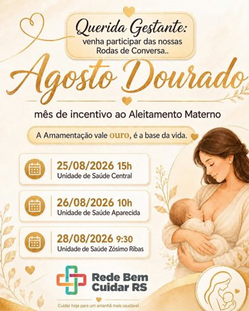 <strong><span style="font-size: 14pt;">AGOSTO DOURADO: UM ATO DE AMOR QUE SE FORTALECE NO APOIO!</span></strong>