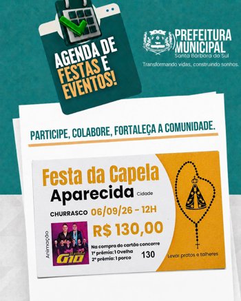 🎉 Festa da Capela Aparecida