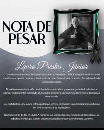NOTA DE PESAR