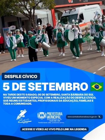 DESFILE CÍVICO – 5 DE SETEMBRO 