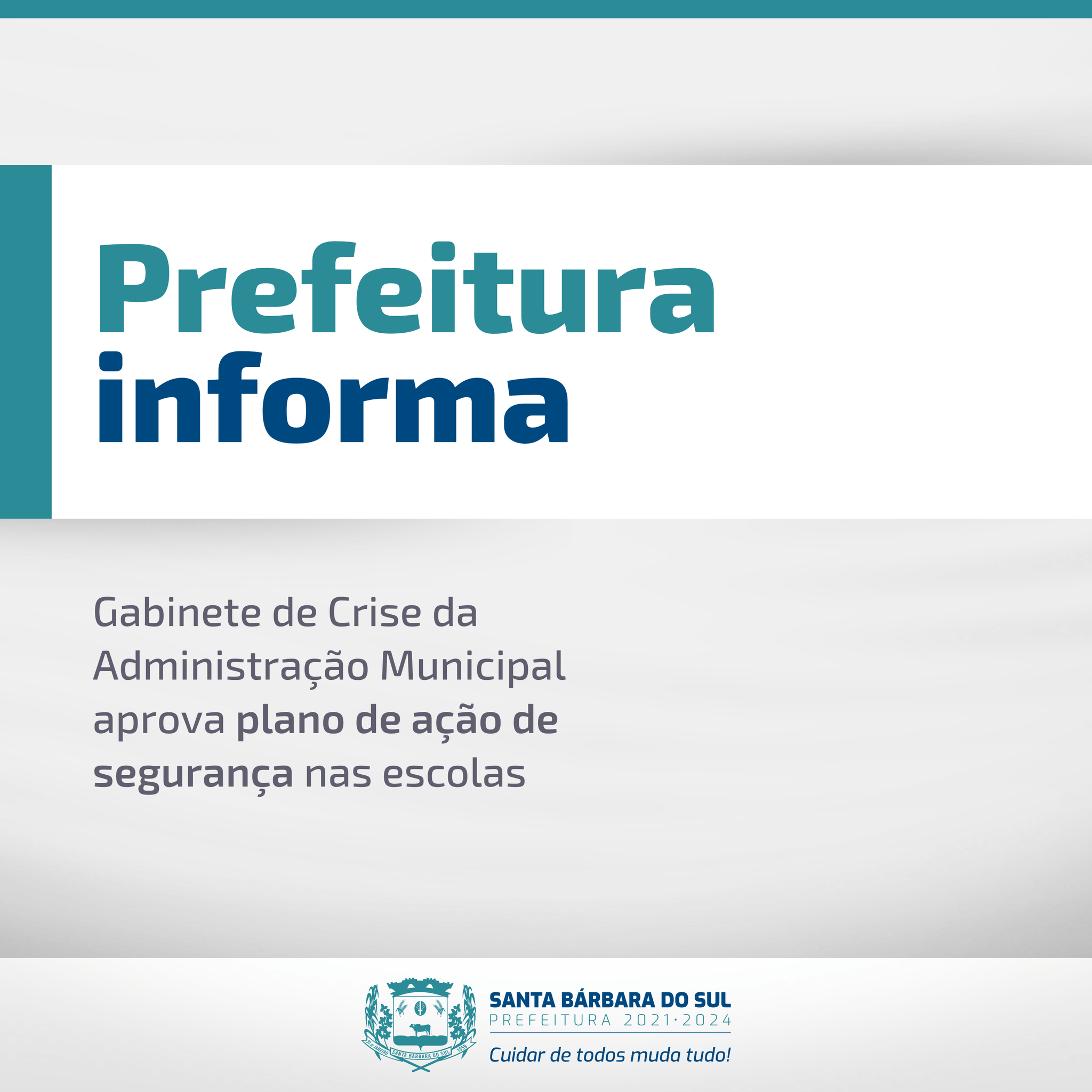 Gabinete de crise define ações de segurança nas escolas