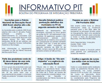 <h2 class="section-title">INFORMATIVO PIT N&ordm; 29 &ndash; JUNHO/2025</h2>