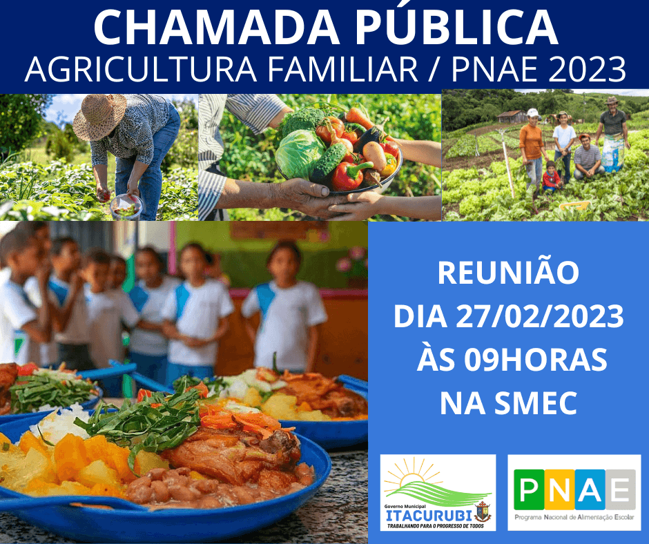 CHAMADA PÚBLICA - ALIMENTAÇÃO ESCOLAR - PNAE