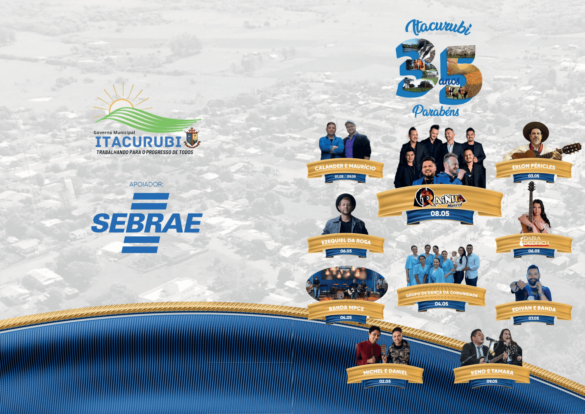 ATRAÇÕES MUSICAIS - ITACURUBI 35 ANOS
