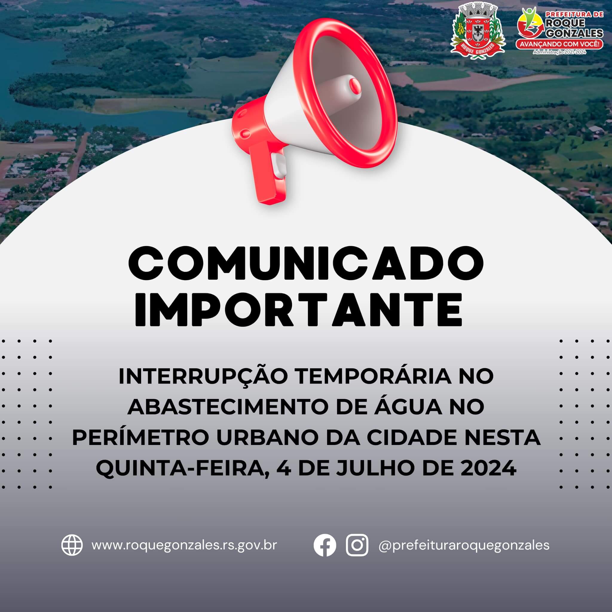 <p>INTERRUP&Ccedil;&Atilde;O TEMPOR&Aacute;RIA NO ABASTECIMENTO DE &Aacute;GUA NO PER&Iacute;METRO URBANO DA CIDADE</p>