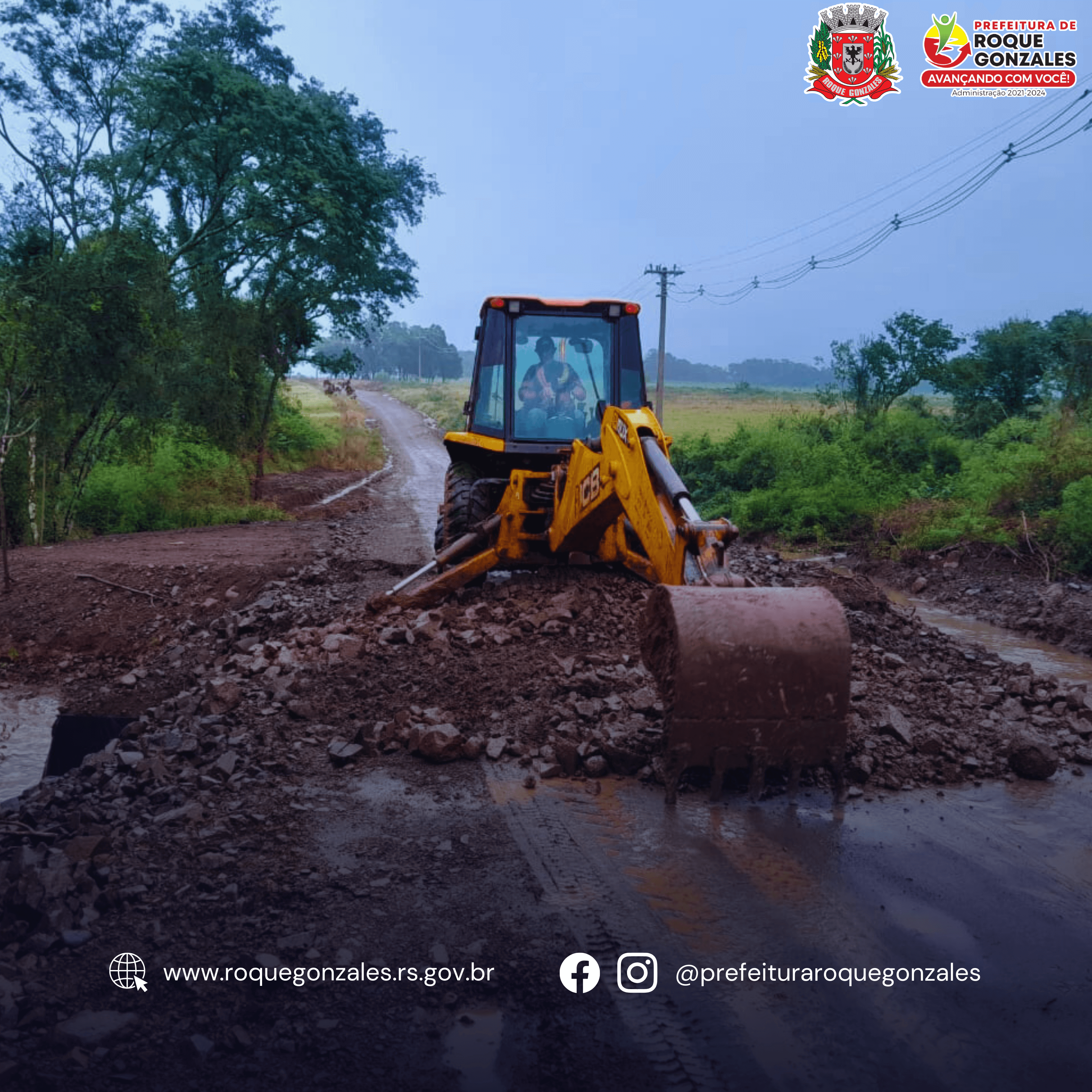 <p>PONTILH&Otilde;ES DANIFICADOS: ROQUE GONZALES MOBILIZA EQUIPES PARA REPAROS EMERGENCIAIS</p>