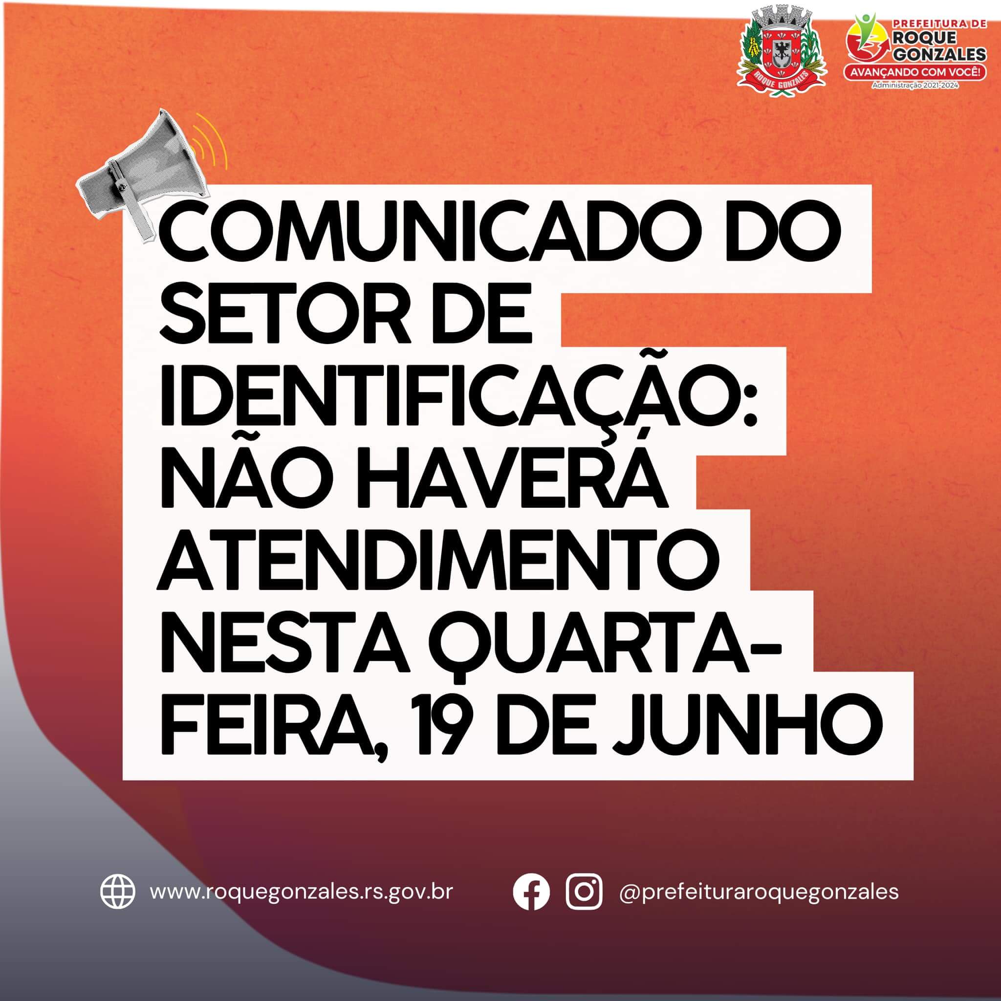 <p>SETOR DE IDENTIFICA&Ccedil;&Atilde;O N&Atilde;O TER&Aacute; ATENDIMENTO NESTA QUARTA-FEIRA (19)</p>