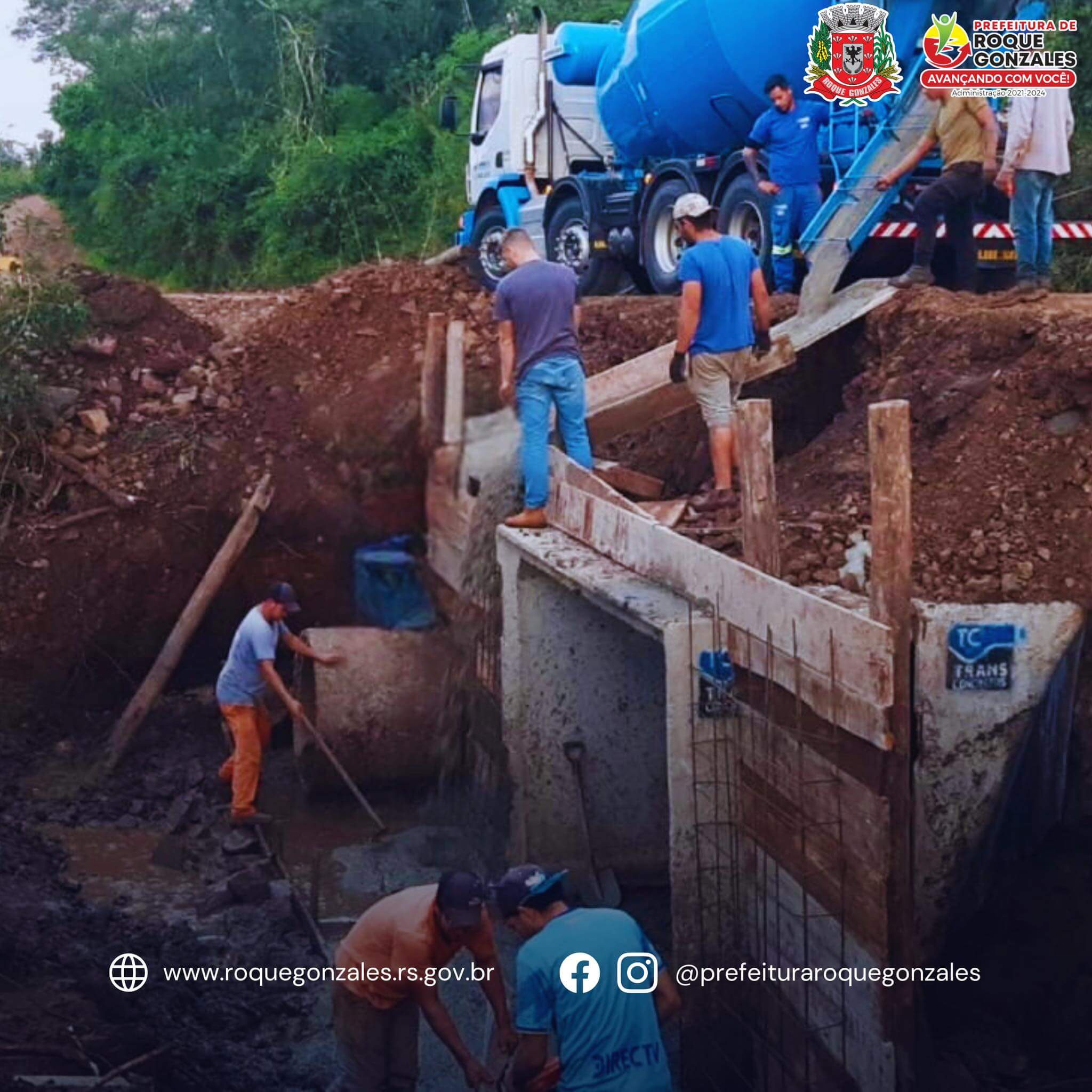 <p>INICIADA A CONSTRU&Ccedil;&Atilde;O DAS CABECEIRAS NAS GALERIAS DE CONCRETO NA ESTRADA GERAL DA ESQUINA GRAMADO</p>