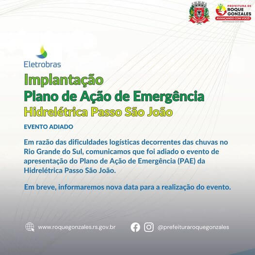 <p>REUNI&Atilde;O ADIADA</p>