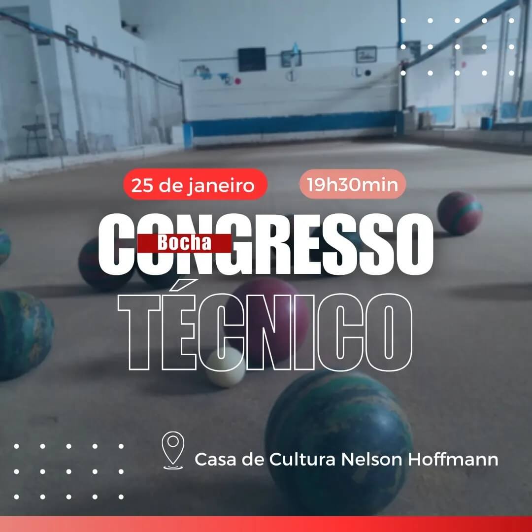 CONVITE PARA CONGRESSO TÉCNICO DE BOCHA