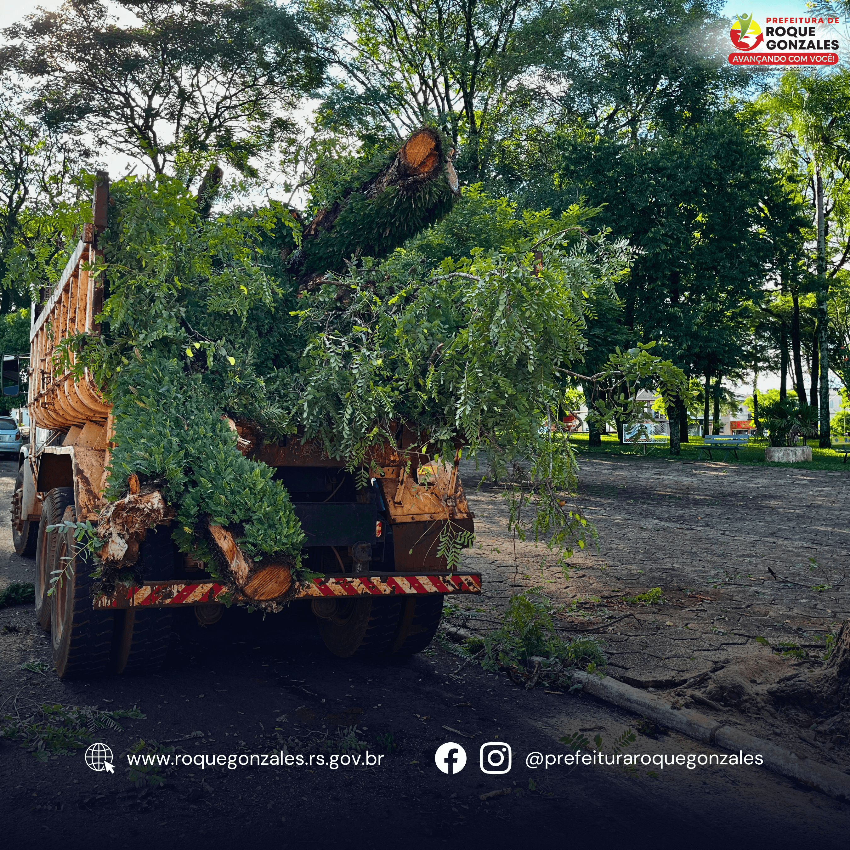 ADMINISTRAÇÃO MUNICIPAL DE ROQUE GONZALES ATUA RAPIDAMENTE APÓS TEMPORAL