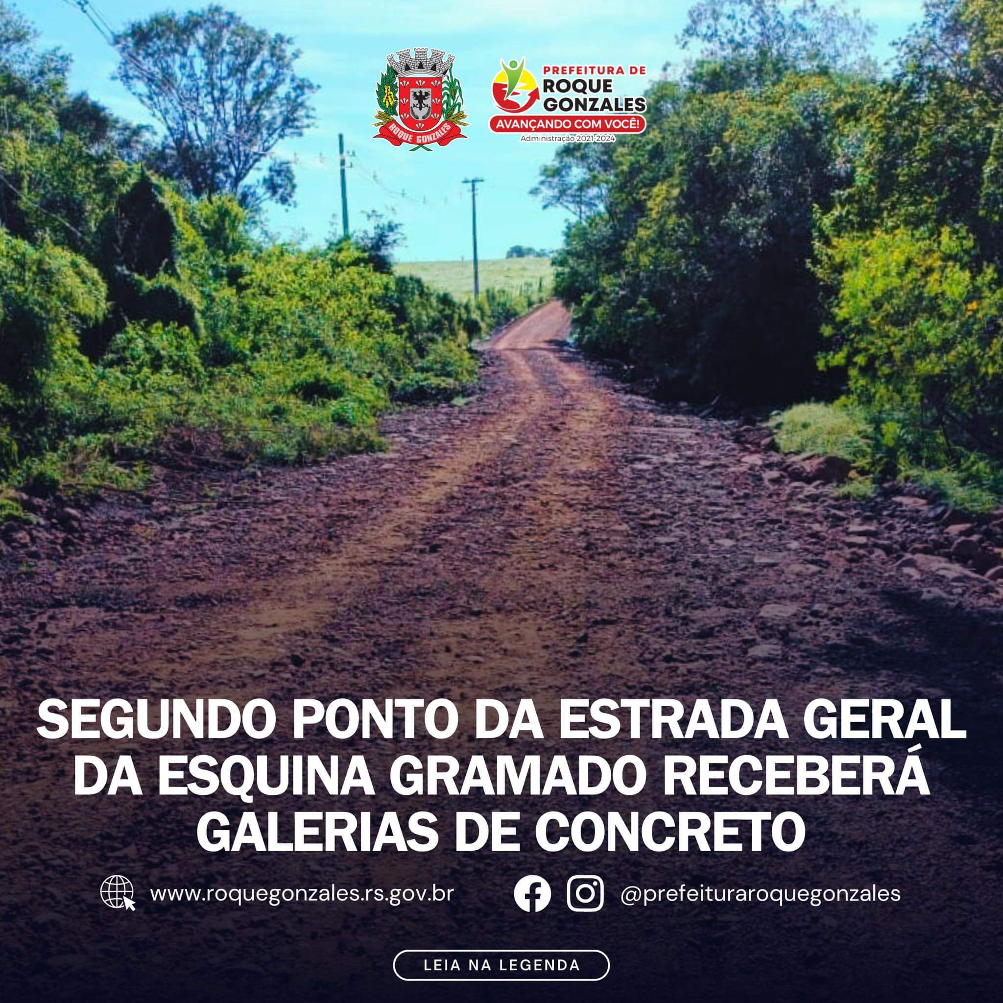 <p>SEGUNDO PONTO DA ESTRADA GERAL DA ESQUINA GRAMADO RECEBER&Aacute; GALERIAS DE CONCRETO</p>