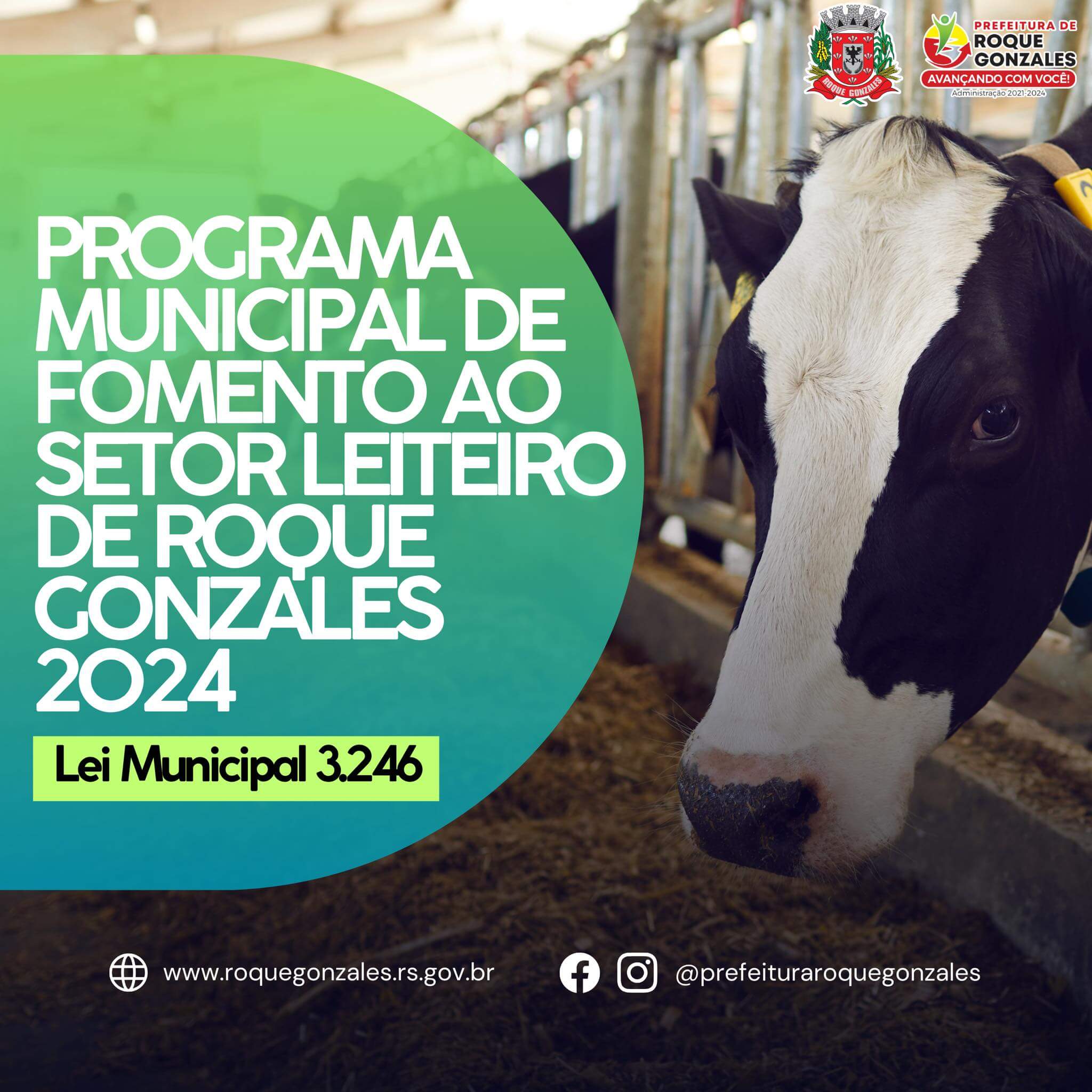 <p>INSCRI&Ccedil;&Otilde;ES PARA O PROGRAMA MUNICIPAL DE FOMENTO AO SETOR LEITEIRO DE ROQUE GONZALES DO ANO DE 2024 INICIAM NA SEXTA-FEIRA (10)</p>