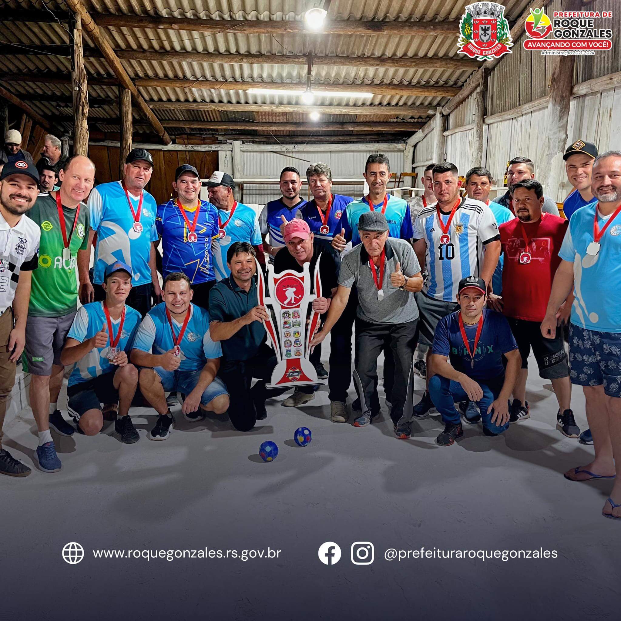 <p>ROQUE GONZALES CONQUISTA O T&Iacute;TULO DA LIGA NOROESTE FRONTEIRA MISS&Otilde;ES DE BOCHA 2024</p>