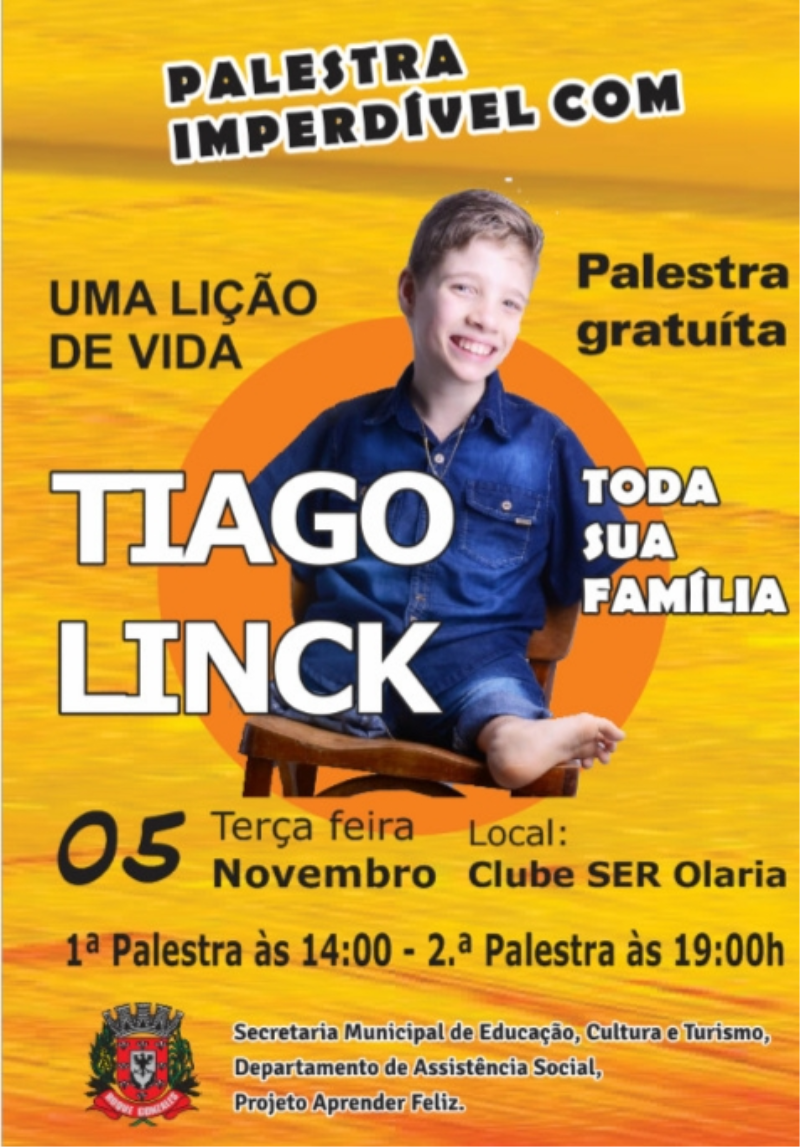 ADMINISTRAÇÃO PROMOVE PALESTRA COM TIAGO LINCK