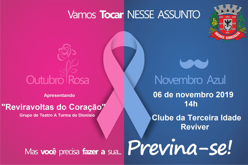 ADMINISTRAÇÃO MUNICIPAL PROMOVE ENCONTRO ALUSIVO AO OUTUBRO ROSA E NOVEMBRO AZUL