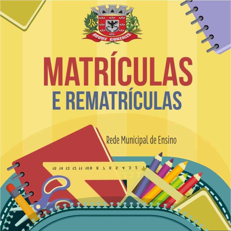 ABERTO PERÍODO PARA MATRÍCULAS E REMATRÍCULAS NA REDE MUNICIPAL DE ENSINO