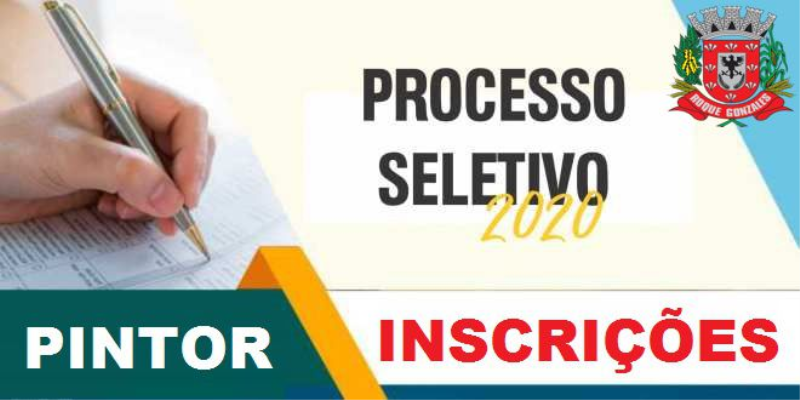 PREFEITURA ABRE PROCESSO SELETIVO PARA O CARGO DE PINTOR