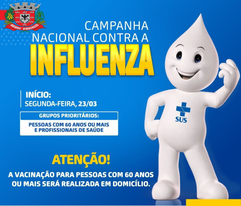 VACINA DA GRIPE PARA OS IDOSOS  SERÁ DOMICILIAR